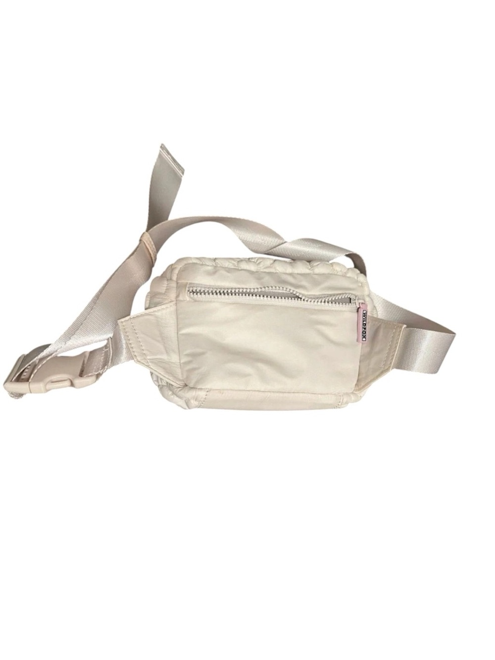NWT WILDFOX Cream Quilted Floral Crossbody Pouch - Picture 2 of 5